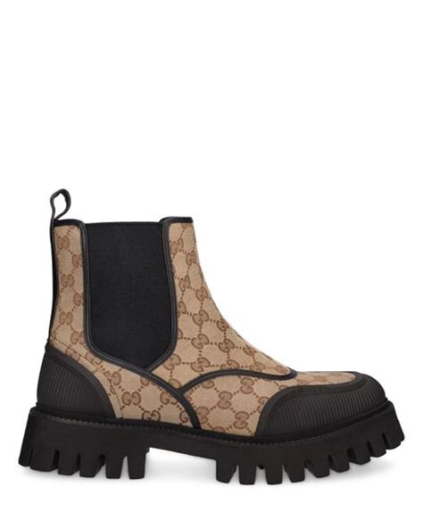 gucci rubber chelsea boots